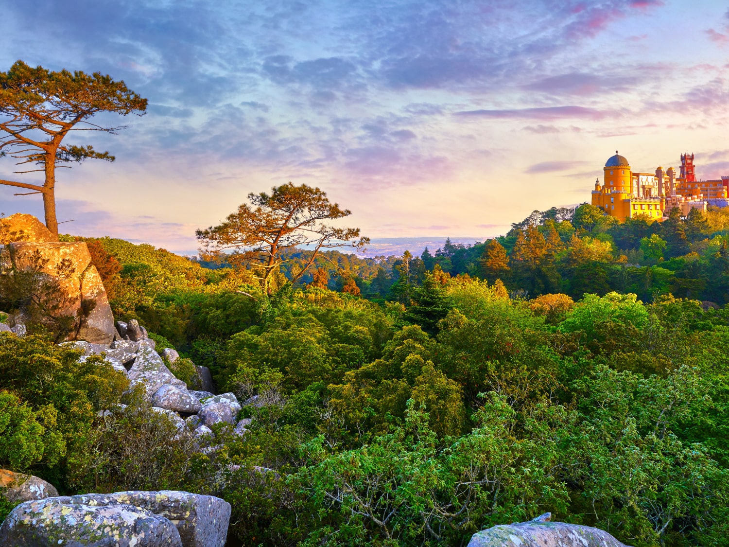 Sintra, Portugal aerial view